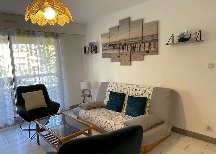 3 Pieces Climatise Avec Terrasse Au Lavandou - Fr-1-308-168 *